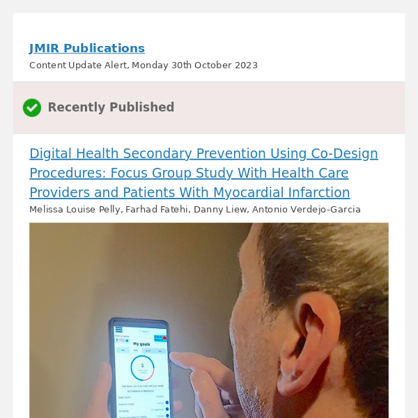 [JCARD] Digital Health Secondary Prevention Using Co-Design Procedures: Focus Group Study With Health Care Providers and Patients With Myocardial Infa