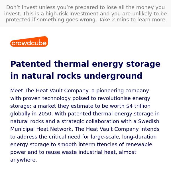 Patented thermal energy storage in natural rocks underground