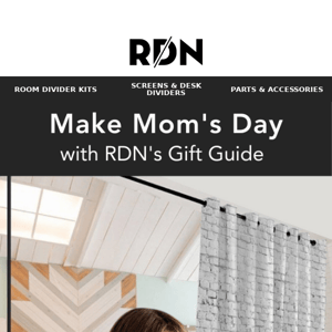 Make Mom's Day with Room Dividers Now's Mother's Day Gift Guide