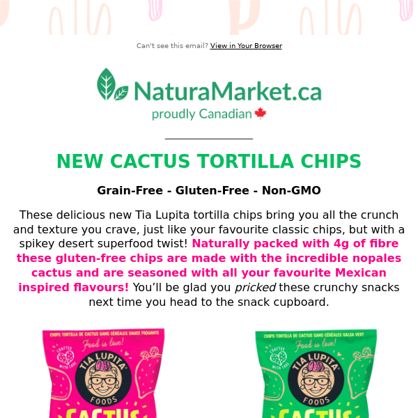 Try New Authentic GF Cactus Tortilla Chips from Tia Lupita