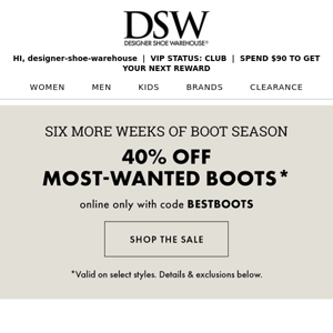 ATTN: 40% OFF MUST-HAVE BOOTS (!)