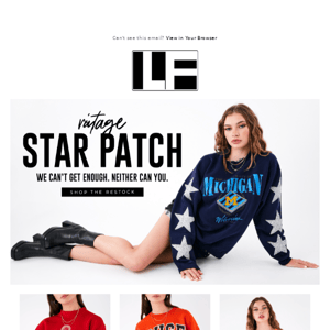 We Can't Get Enough Star Patch ⭐