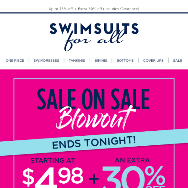 FWD: Sale on Sale Savings – LAST DAY!