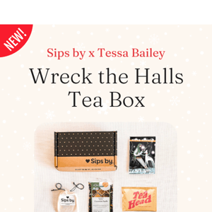 NEW: Sips by x Tessa Bailey Tea Box 📚