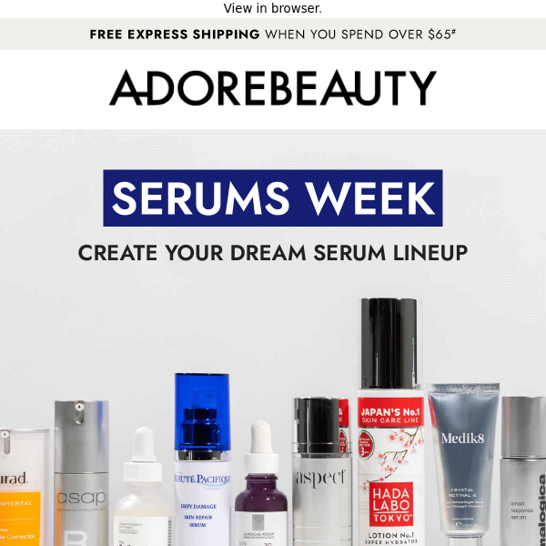 Free serums week gift* | Adore Society exclusive