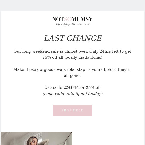 SALE - ONLY 24HRS LEFT!! 🥂