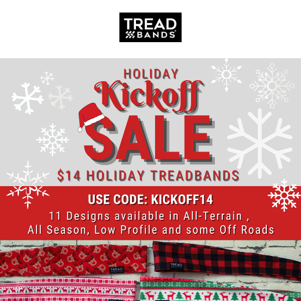 LAST CALL $14 Holiday TreadBands!