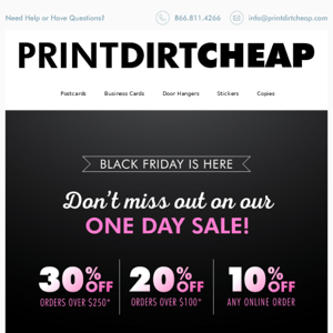 Print Smart, Save Big: Black Friday Starts Now!