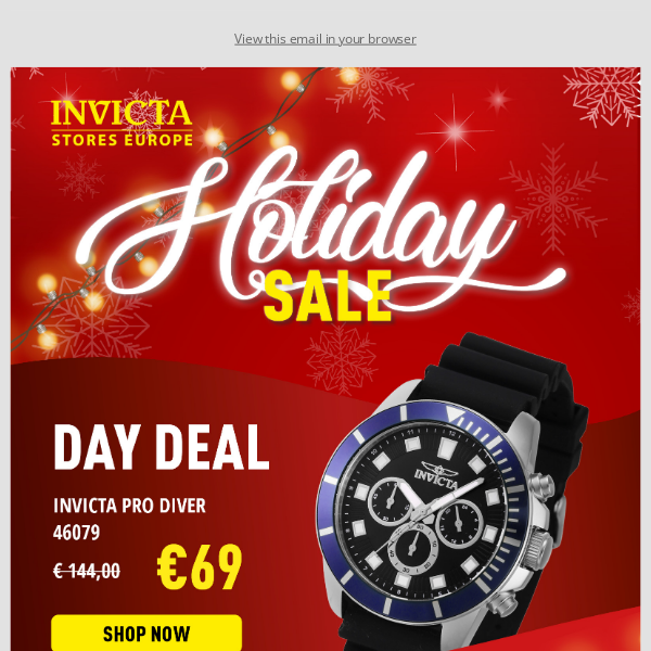 🎅 Santa's Picks: Invicta's X-mas Sale Edition Is Here! - Invicta Stores  Europe