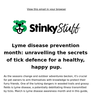 Lyme disease prevention month