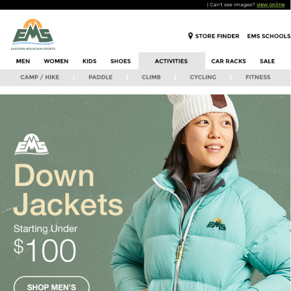 EMS Down Jackets Starting Under $100