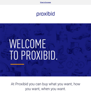 Welcome to Proxibid!