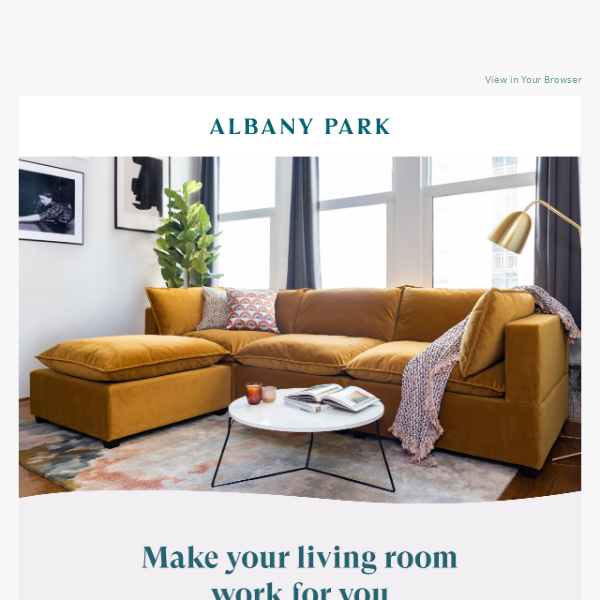Make your living room work for you