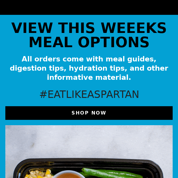Eating Healthy Made Easy! #EatLikeASpartan ( Order Reminder )