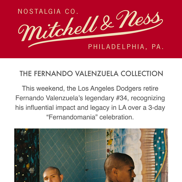 Los Angeles Dodgers Fernando Valenzuela #34 Gray Mitchell and Ness