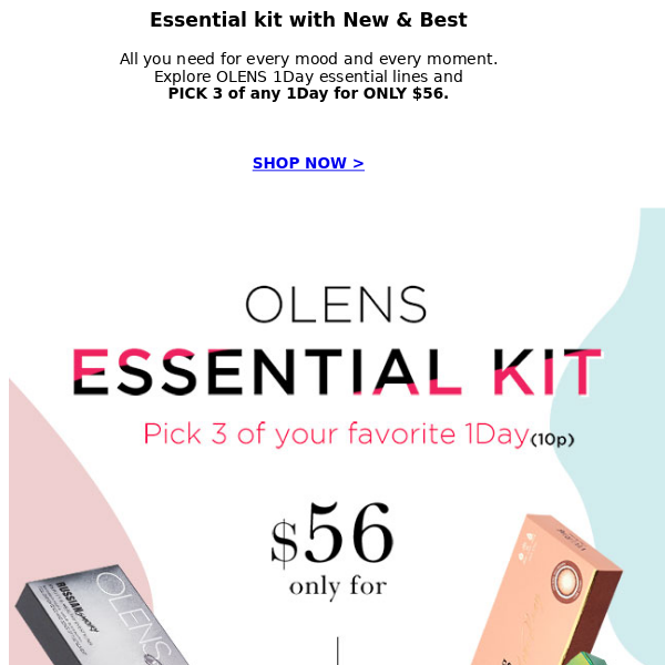 NEW Essential Kit ⭐ Pick 3 at ONLY $56