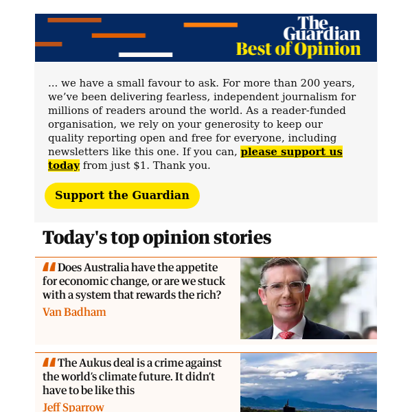 The best of Guardian Opinion Australia