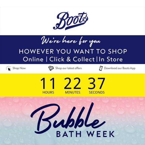 Warning ⚠️ Bubble Bath Week Sale Ending TODAY!