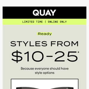 Quay Australia It's Time To Stock-Up On Styles From $10 😱