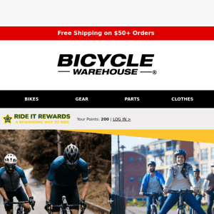 Hey Bicycle Warehouse, we've got $40 for friends!