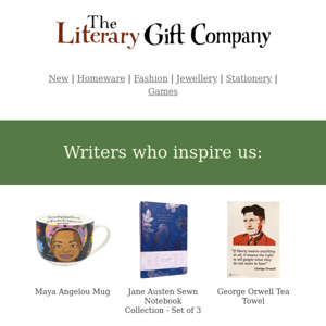 Gifts for Writers – The Literary Gift Company