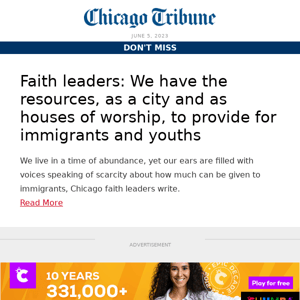 Faith leaders: We have the resources, as a city and as houses of worship, to provide for immigrants and youths