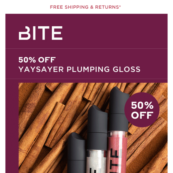 Say what? 50% OFF a plumper pout? 💋