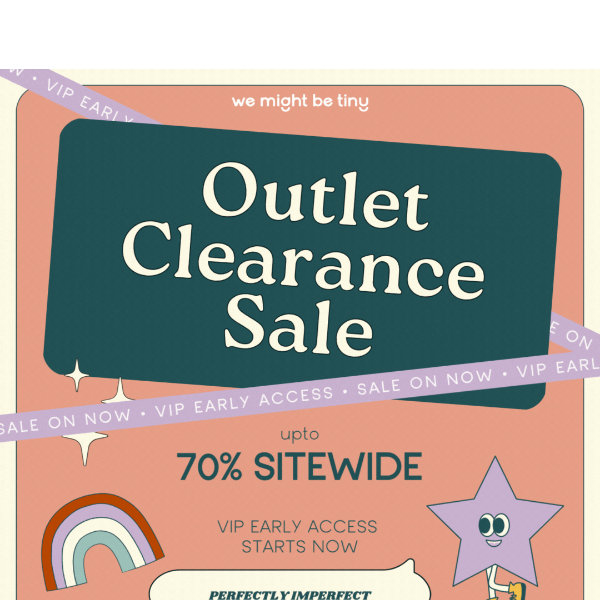 Our First-Ever Outlet Clearance Sale is NOW LIVE! 🛍️✨