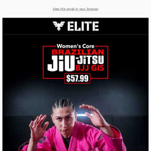 $57.99 Elite Sports Women's Core Brazilian Jiu Jitsu BJJ Gi's