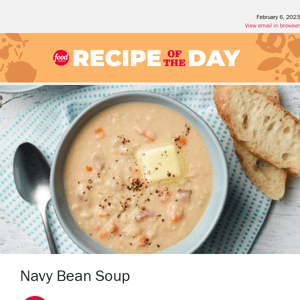 Navy Bean Soup with Ham Hocks