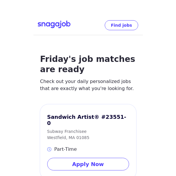 Personalized job matches for March 1, 2024