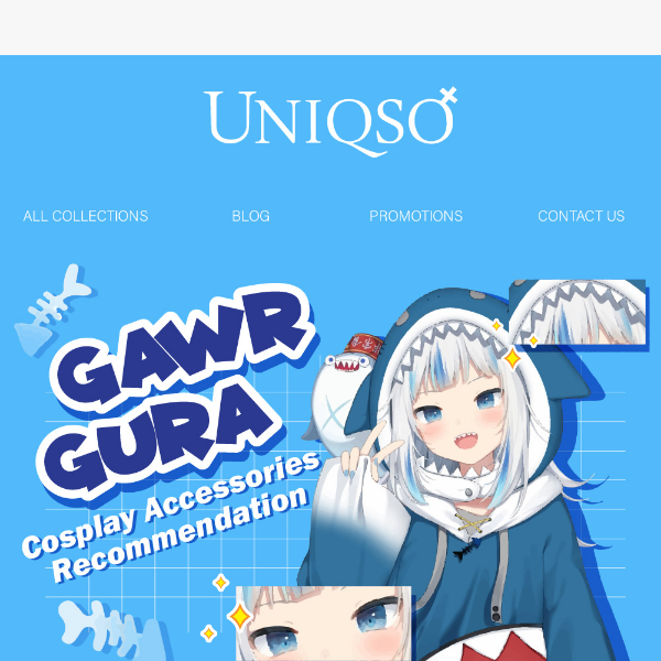 🦈 Amplify Your Gwar Gura Cosplay! New Sweety Anime 2 Series Contact Lenses🦈