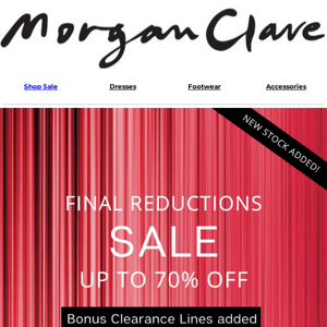 Final Reductions Sale Starts Friday!