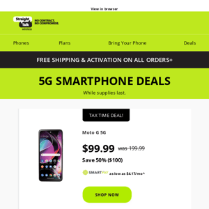 5G Smartphones from $99.99⚡