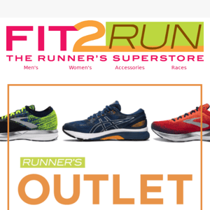 Find Your Fit for Less in the Fit2Run Runner’s Outlet!