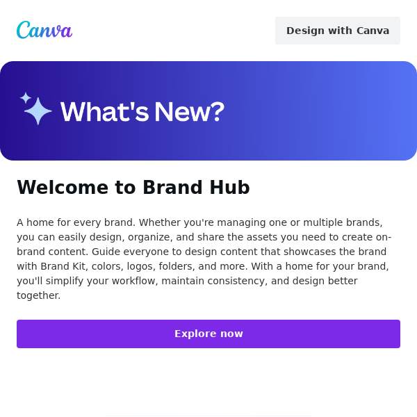 What's New in Canva: Brand Hub