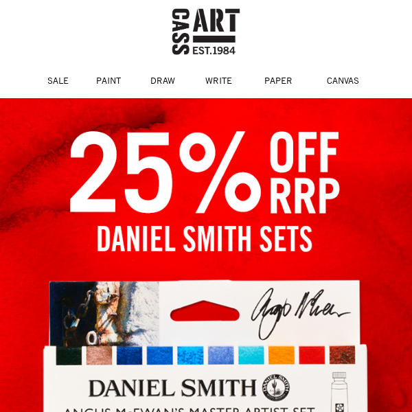 25% off!! Daniel Smith Sets