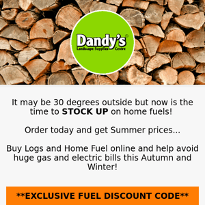 Buy Logs online and avoid huge gas and electric bills!