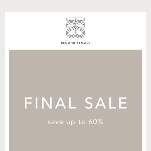 The FINAL SALE is here 🤎