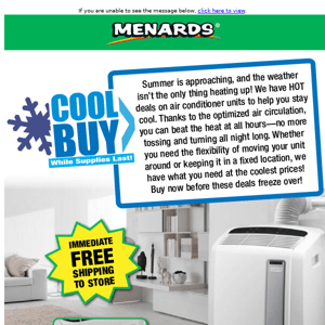 Portable Air Conditioner ONLY $249!