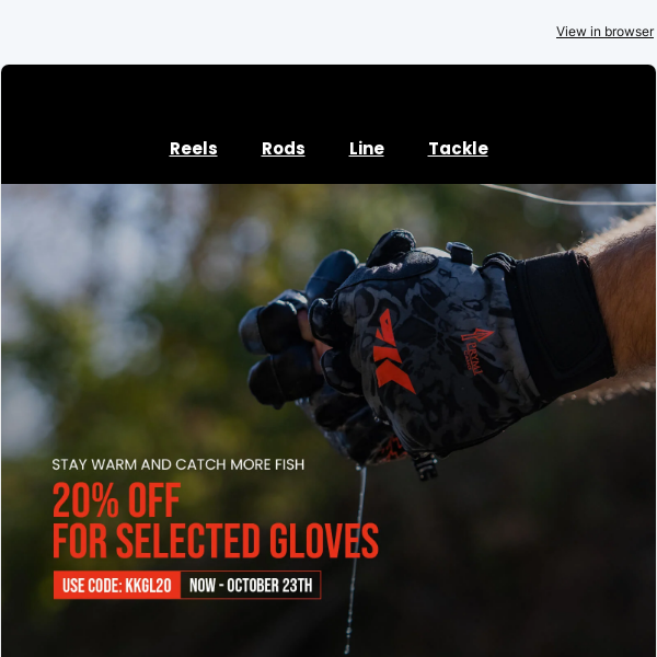 🙌Cold hands? Enjoy 20% off our warm and durable fishing gloves!🎣