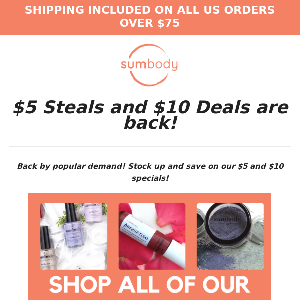 $5 and $10 Deals are BACK! 🤩