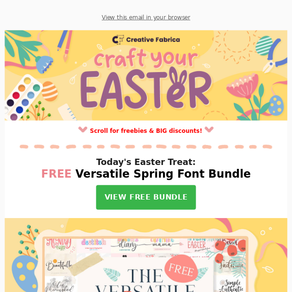 🐥 FREE Versatile Fonts to Craft Your Easter