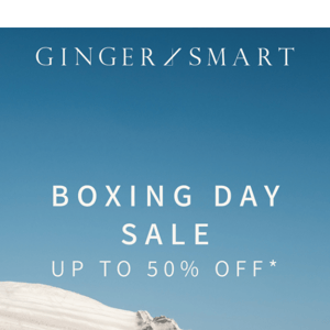 UP TO 50% OFF | BOXING DAY SALE