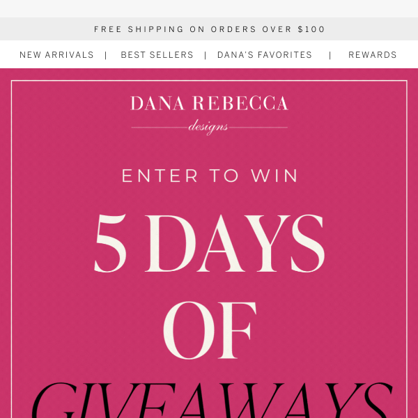 5 Days of Giveaways Start NOW 💝