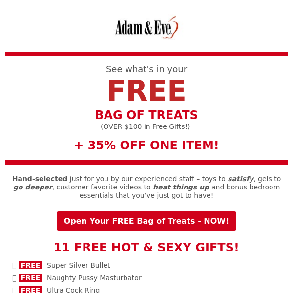 Let us give you OVER $100 in Free Gifts! 🛍️