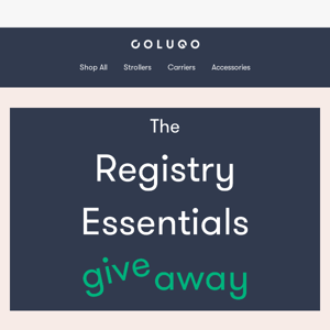 ✨ The Registry Essentials Giveaway ✨