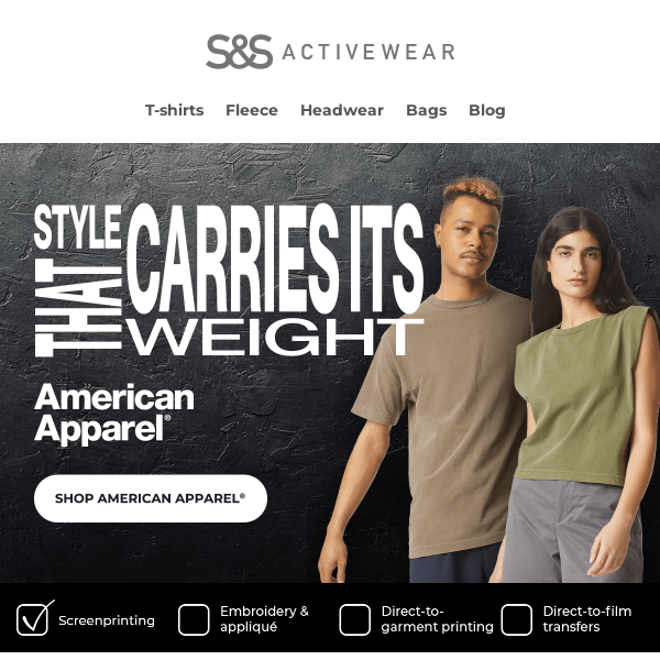 Weigh In on These 4 New Heavyweight Styles from American Apparel®