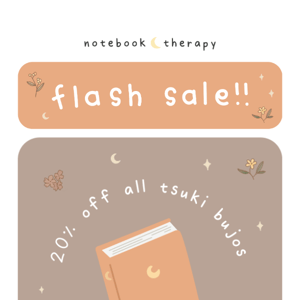 ⚡ bullet journal flash sale ⚡