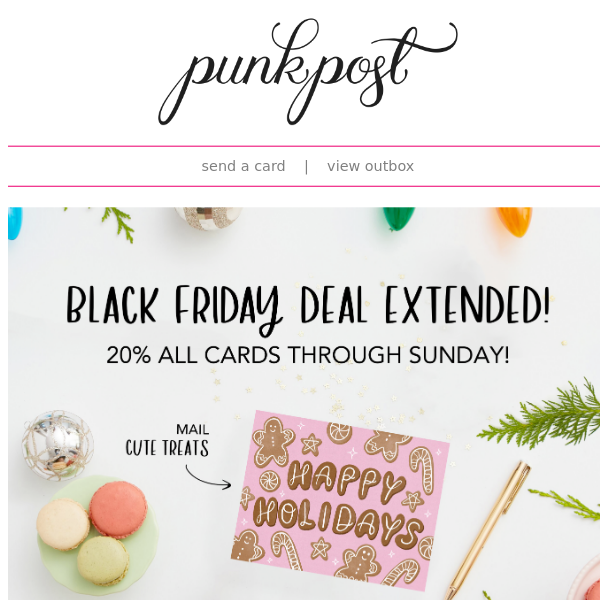 20% Off All Cards 🎉 Ends Sunday!